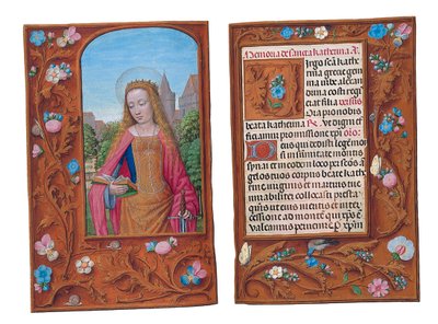 Folios från Rothschilds timbok, Gent eller Brygge, c.1505 av Flemish School