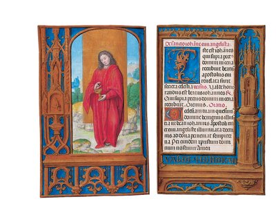 Folios från Rothschilds timbok, Gent eller Brygge, c.1505 av Flemish School