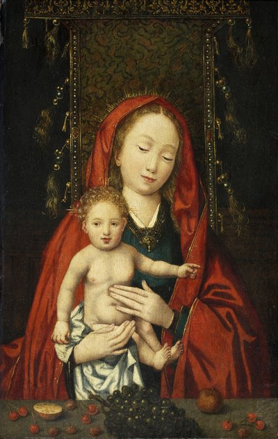 Madonna och barn, ca 1500 (olja på panel) av Flemish School