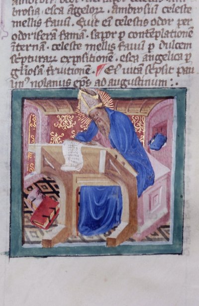 Ms Gen 1111 Page från Legenda Aurea, Brygge, c.1400-10 av Flemish School