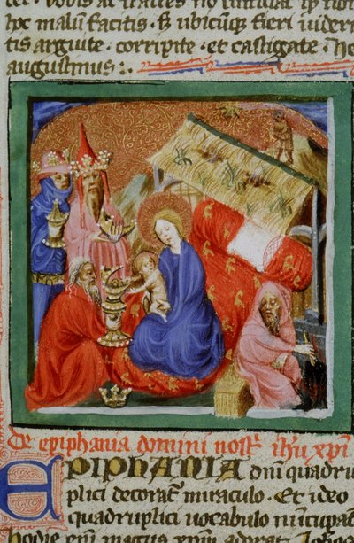 Ms Gen 1111 Page från Legenda Aurea, Brygge, c.1400-10 av Flemish School
