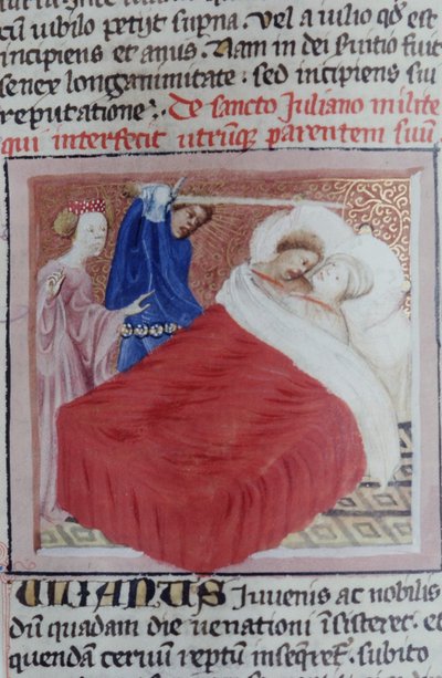 Ms Gen 1111 Page från Legenda Aurea, Brygge, c.1400-10 av Flemish School