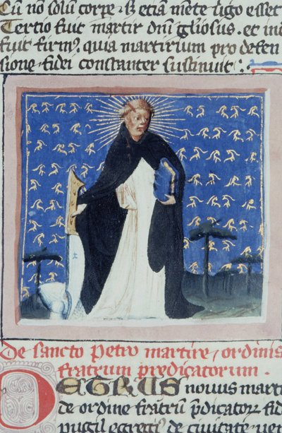 Ms Gen 1111 Page från Legenda Aurea, Brygge, c.1400-10 av Flemish School