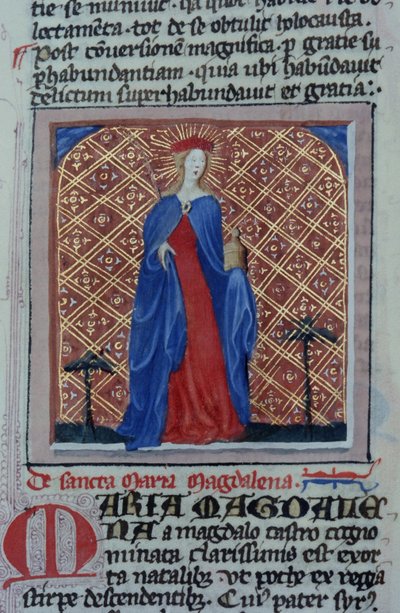 Ms Gen 1111 Page från Legenda Aurea, Brygge, c.1400-10 av Flemish School