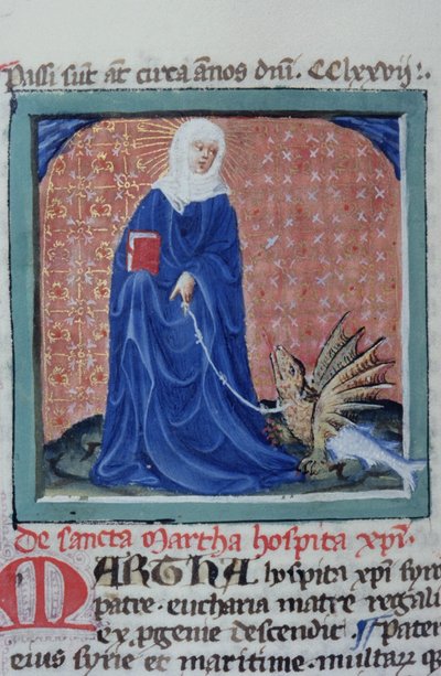 Ms Gen 1111 Page från Legenda Aurea, Brygge, c.1400-10 av Flemish School