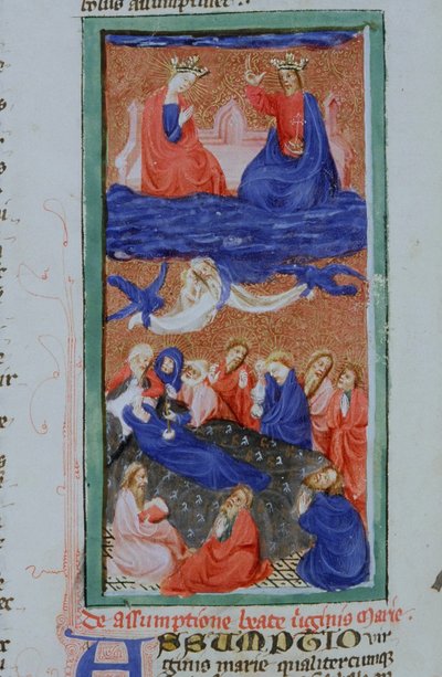Ms Gen 1111 Page från Legenda Aurea, Brygge, c.1400-10 av Flemish School