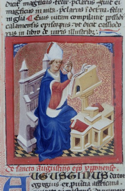 Ms Gen 1111 Page från Legenda Aurea, Brygge, c.1400-10 av Flemish School