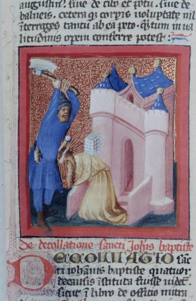 Ms Gen 1111 Page från Legenda Aurea, Brygge, c.1400-10 av Flemish School