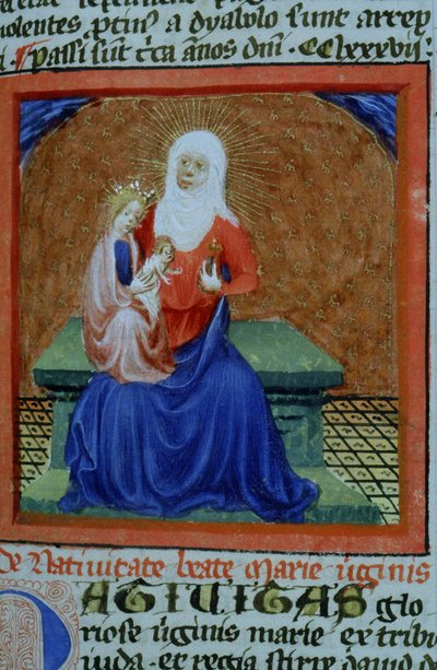 Ms Gen 1111 Page från Legenda Aurea, Brygge, c.1400-10 av Flemish School