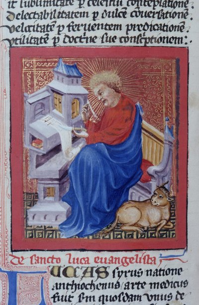Ms Gen 1111 Page från Legenda Aurea, Brygge, c.1400-10 av Flemish School