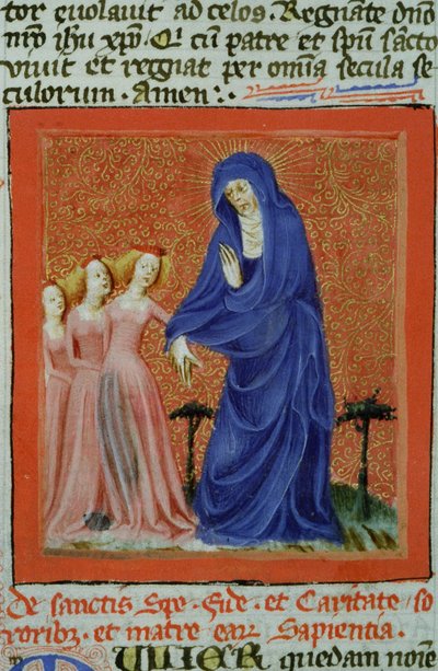 Ms Gen 1111 Page från Legenda Aurea, Brygge, c.1400-10 av Flemish School