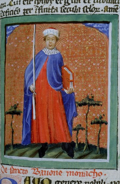 Ms Gen 1111 Page från Legenda Aurea, Brygge, c.1400-10 av Flemish School