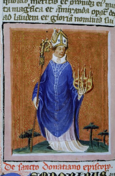 Ms Gen 1111 Page från Legenda Aurea, Brygge, c.1400-10 av Flemish School