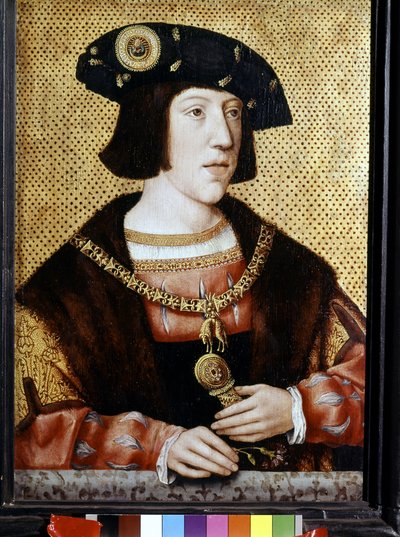 Porträtt av Karl V (1500 - 1558), kejsare av Tyskland. Flamländska 1500-talets skola (olja på duk) av Flemish School