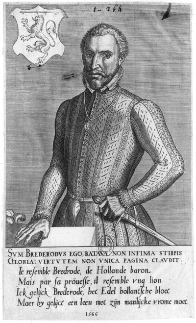 Porträtt av greve Henrik av Brederode (1531-68) 1566 av Flemish School