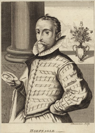Porträtt av Joris Hoefnagel av Flemish School