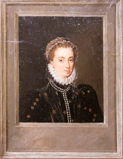 Porträtt av Margareta av Österrike av Flemish School