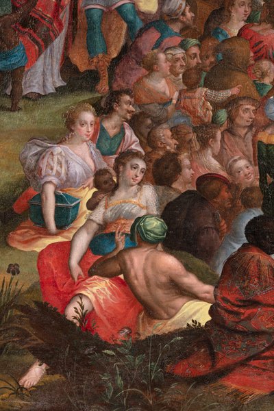 Johannes predikan i öknen av Flemish School