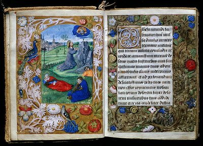 The Agony in the Garden, miniatyr från Stafford Prayer Book (vellum) av Flemish School