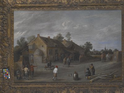 Bågskyttarna (olja på duk) av Flemish School