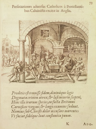 De kalvinistiska protestanternas förföljelse av engelska katoliker av Flemish School