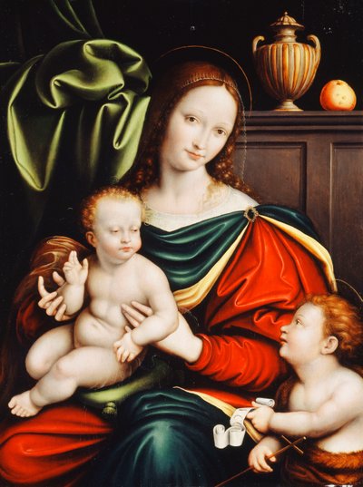Jungfrun och barnet, av Flemish School