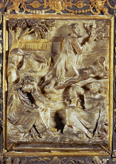 Natten vid Getsemane ... (alabaster) av Flemish School