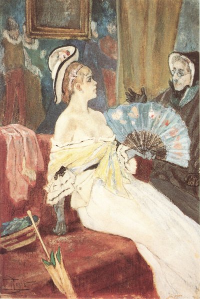 Den behöriga företrädaren av Félicien Rops
