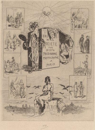 Frontispice: The Drags of Society (Les bas-fonds de la societe) av Félicien Rops