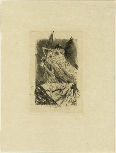 Frontispice till The Dead Kisses av Félicien Rops