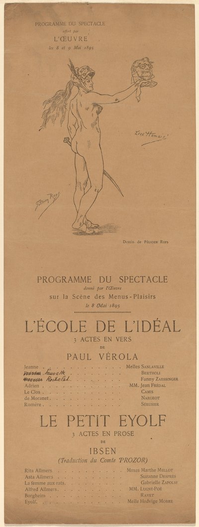 Idealets skola, Le Petit Eyolf, 1895. av Félicien Rops