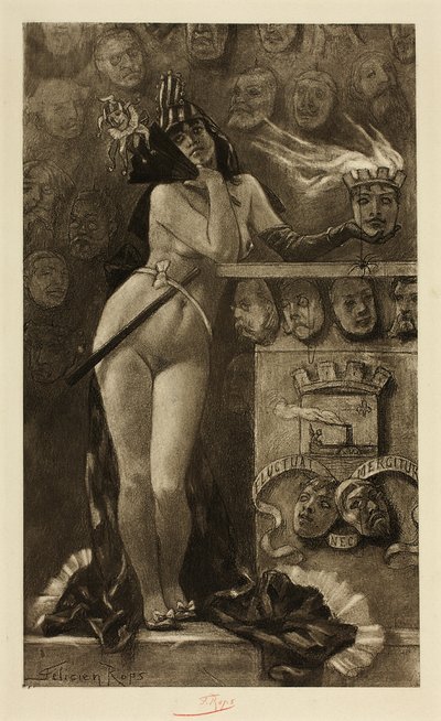 Moderna masker av Félicien Rops