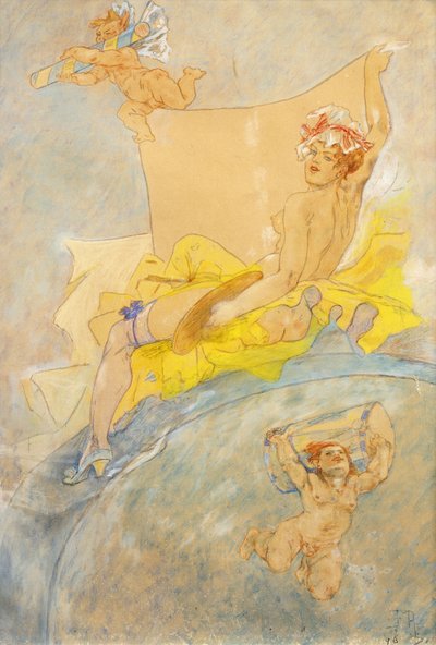 Affisch för en utställning; Affisch för en utställning, 1896 av Félicien Rops