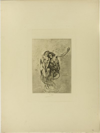 Frestelse eller äpple av Félicien Rops