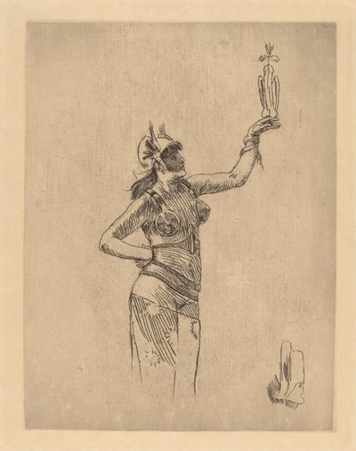 Falkoneraren La fauconniere. av Félicien Rops
