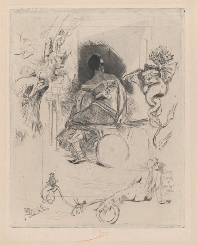 Den sista Maja, andra hälften av 1800-talet. av Félicien Rops