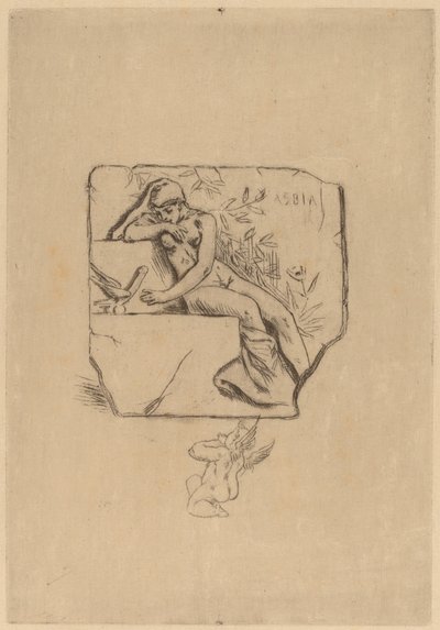 Sparven av Lesbie av Félicien Rops