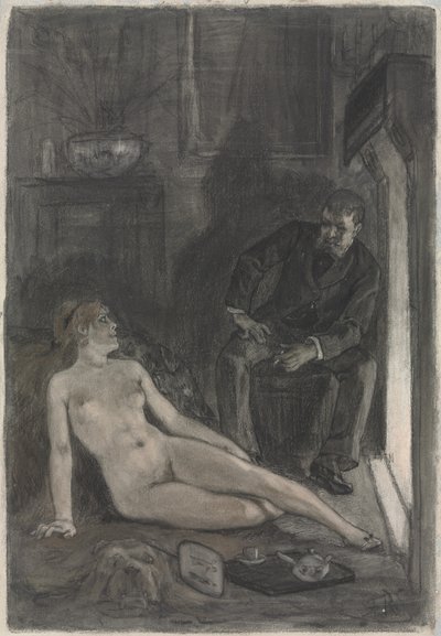 Vinterkväll av Félicien Rops