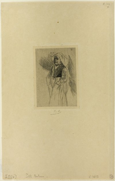 Ung bretonsk kvinna av Félicien Rops