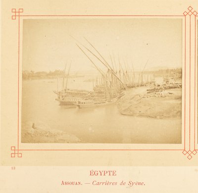 Aswan. - Syene stenbrott. av Félix Bonfils