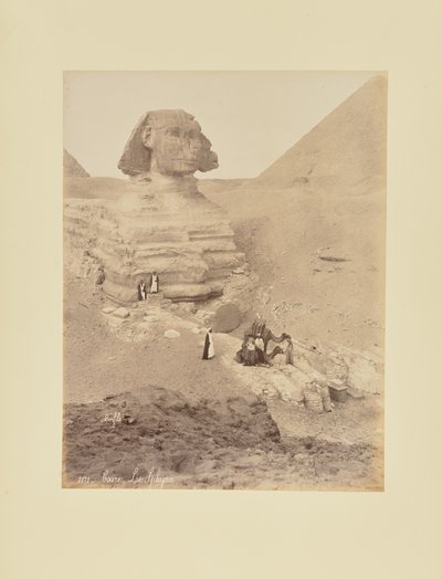 Kairo - Le Sphynx av Félix Bonfils