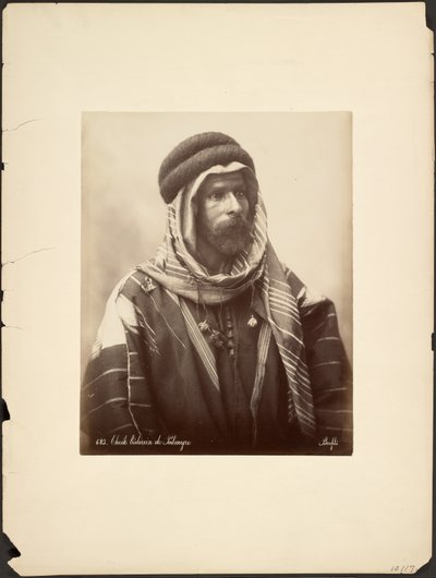Beduinshejk av Palmyra av Félix Bonfils