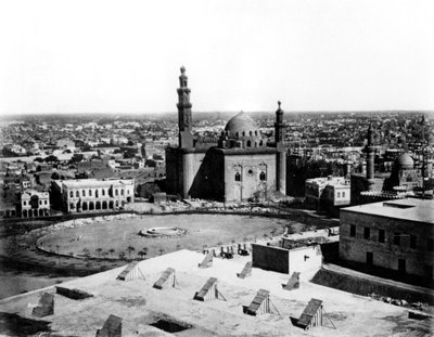 Översikt över Kairo, Egypten, 1878 av Félix Bonfils