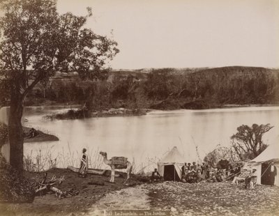 Le Jourdain (Jordanen) av Félix Bonfils