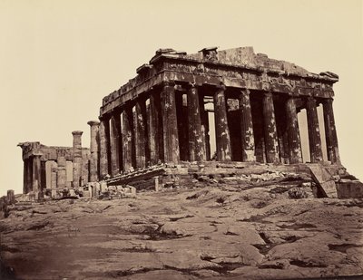 Parthenon, pris des propylees - Athenes. [Från norr - väster] av Félix Bonfils