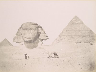 Pyramides et le Sphinx, 1860-70-tal, tryckt ca. 1870. av Félix Bonfils