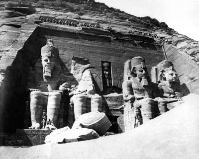Abu Simbels tempel, Nubia, Egypten, 1878 av Félix Bonfils