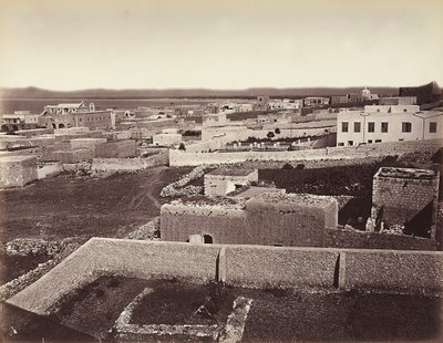 Utsikt över staden Haifa, Israel av Félix Bonfils