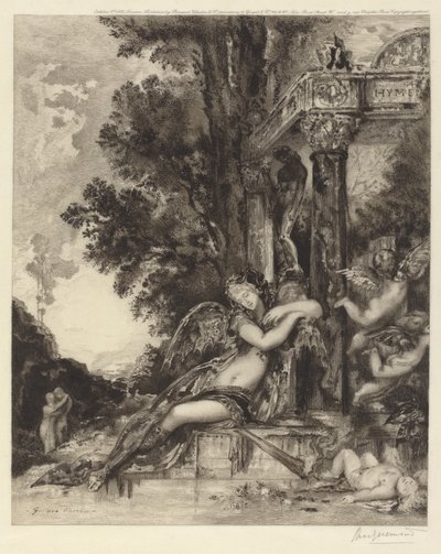 The Goddess Discord [La Discord] av Félix Bracquemond, after Gustave Moreau