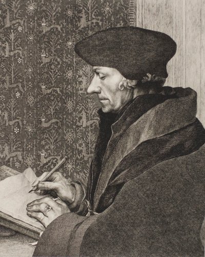 Erasmus av Félix Henri Bracquemond